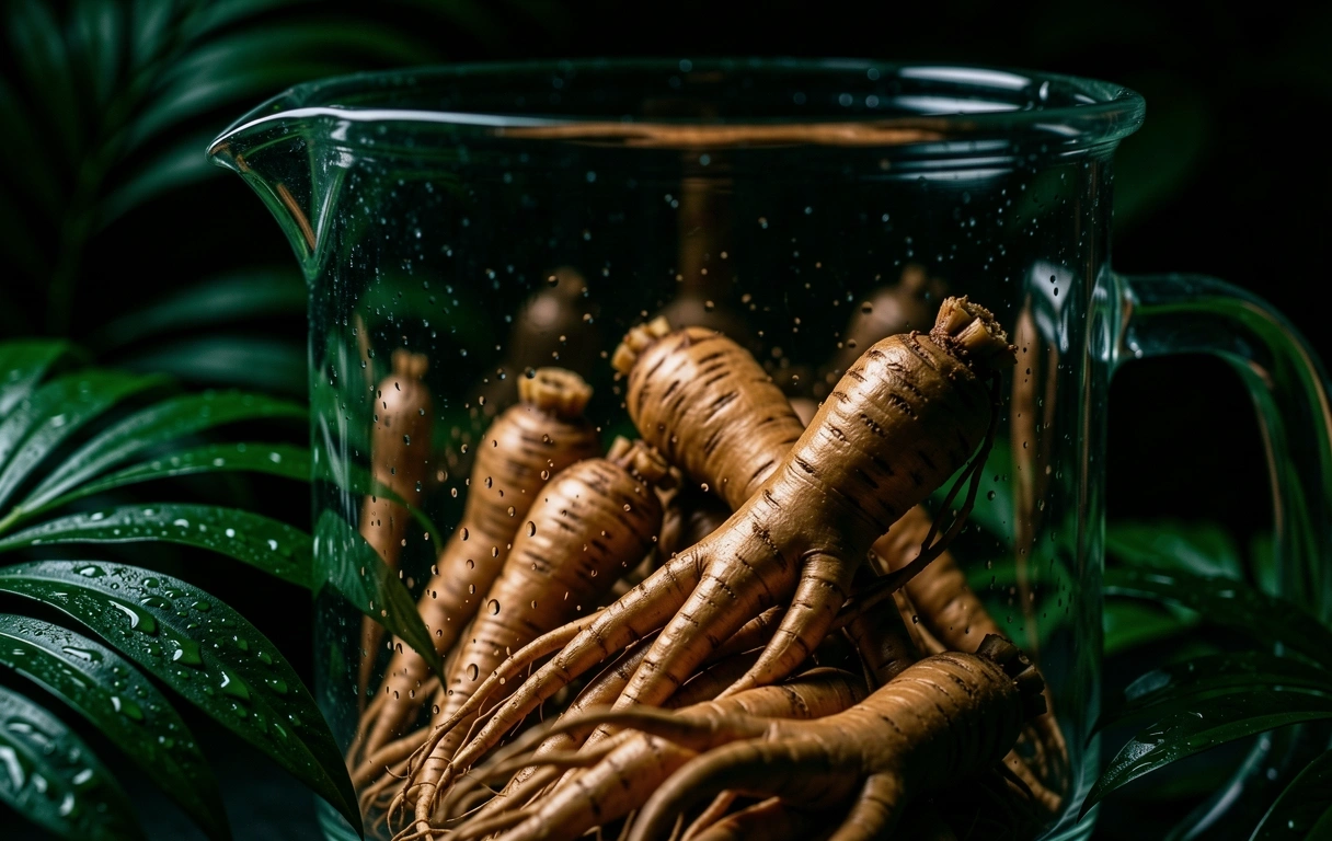 Macro botanical detail of Indonesian medicinal flora